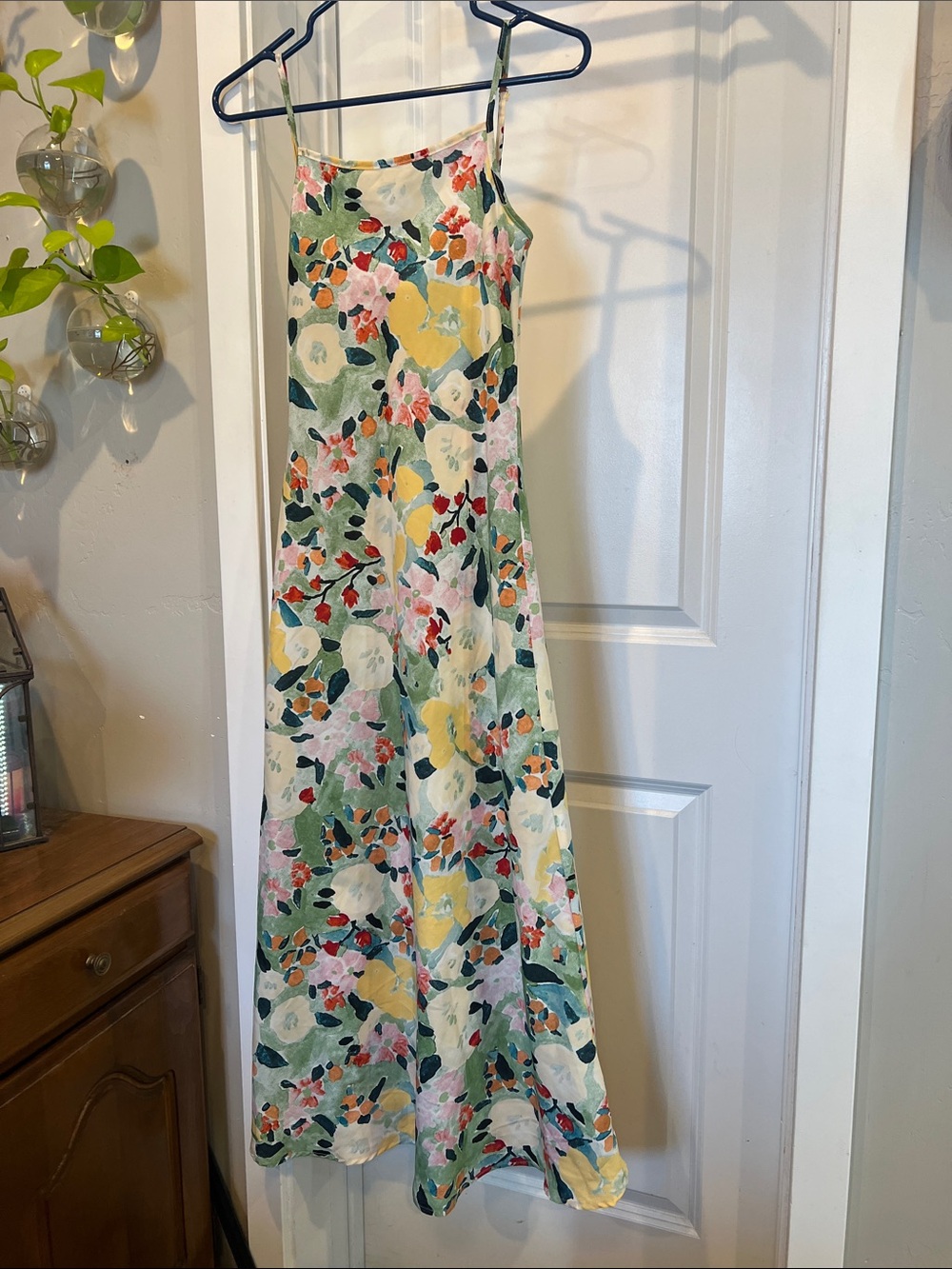 VRG GRL Floral Slip Dress with Bright Garden Print
